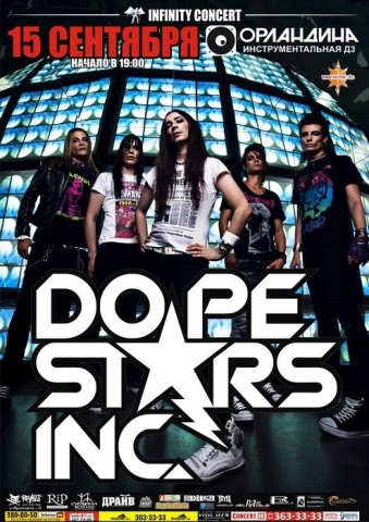 DOPE STARS INC. + DNR 15 сентября 2011, концерт в Орландина, Санкт-Петербург
