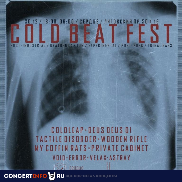 Cold Beat Fest 30 декабря 2023, концерт в Сердце, Санкт-Петербург
