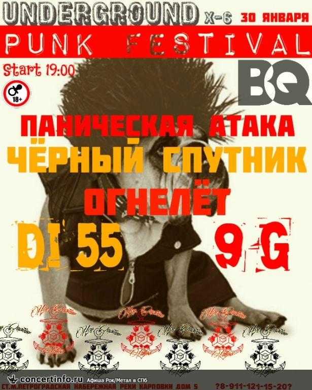 UnderGROUND Punk-fest 30 января 2015, концерт в Burlesque Club, Санкт-Петербург