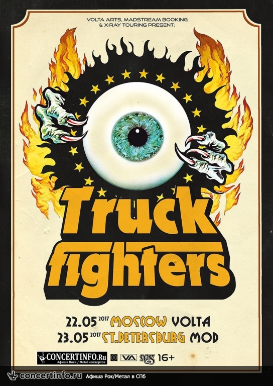 Truckfighters 23 апреля 2017, концерт в MOD, Санкт-Петербург
