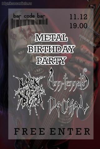Metal Birthday Party 11 декабря 2012, концерт в Barcode Bar, Санкт-Петербург
