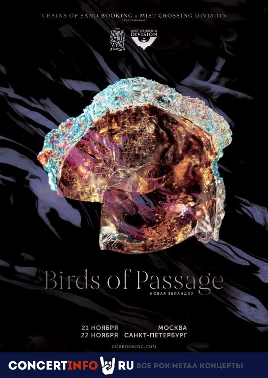 Birds Of Passage 22 ноября 2019, концерт в Сердце, Санкт-Петербург