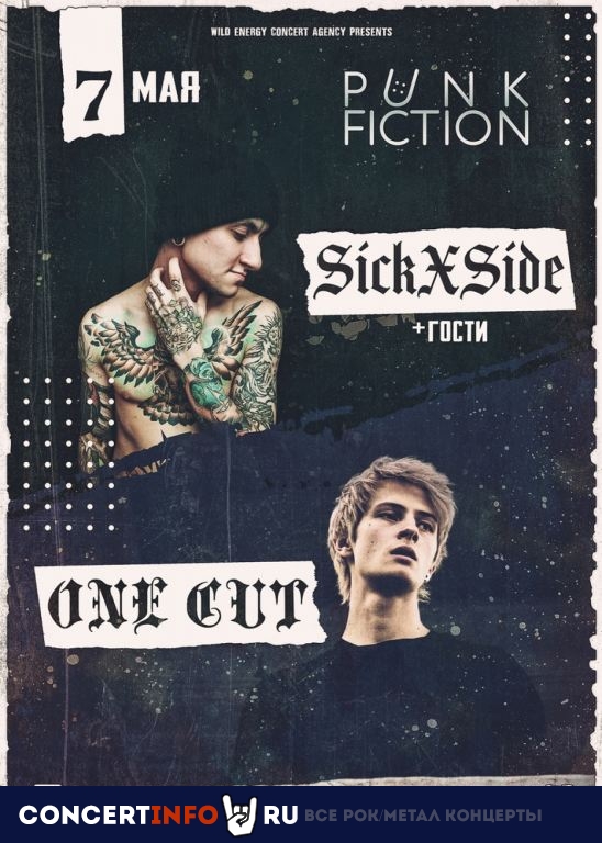 SICKxSIDE, ONE CUT 7 мая 2021, концерт в Punk Fiction, Москва