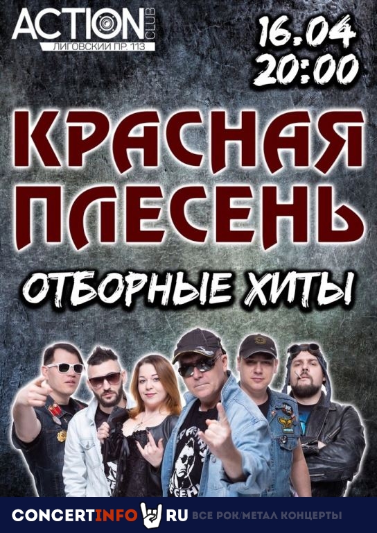 Красная Плесень 16 апреля 2021, концерт в Action Club, Санкт-Петербург