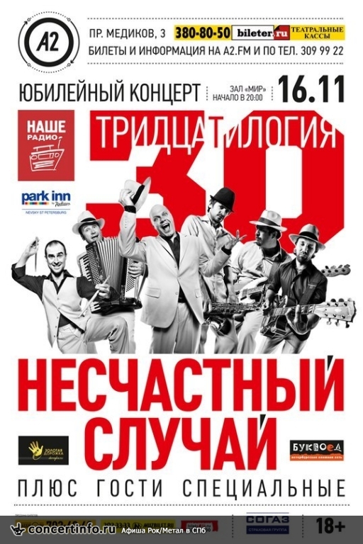 Несчастный случай 16 ноября 2013, концерт в A2 Green Concert, Санкт-Петербург