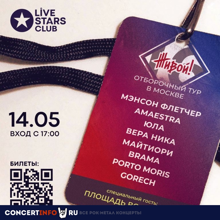 Отборочный тур фестиваля Живой! 14 мая 2023, концерт в Live Stars, Москва