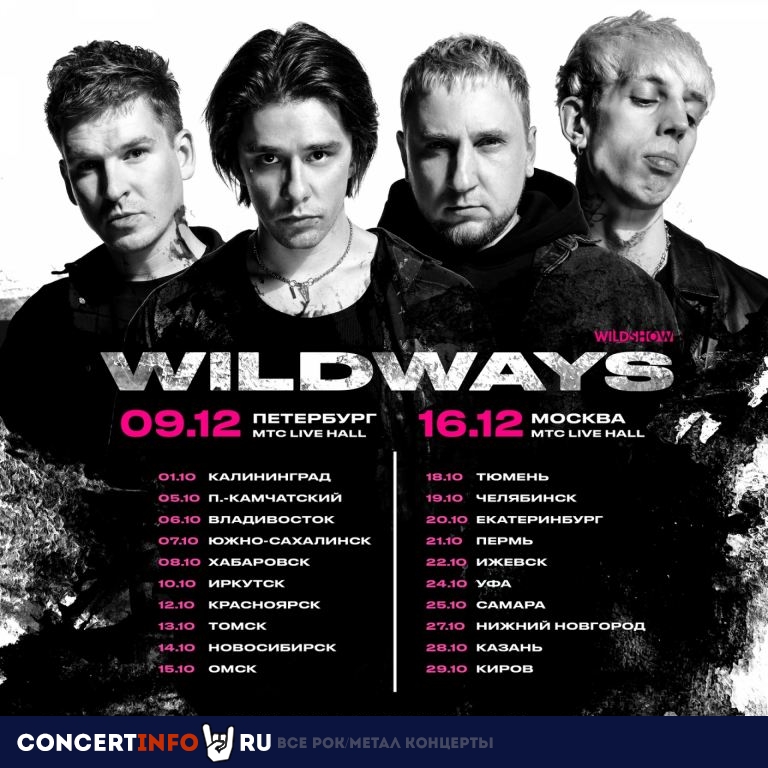 Wildways 14 октября 2023, концерт в Подземка, Новосибирск