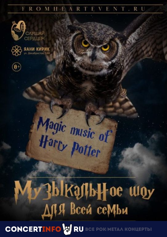 Magic Music of Harry Potter 10 декабря 2023, концерт в Яани Кирик КЗ, Санкт-Петербург