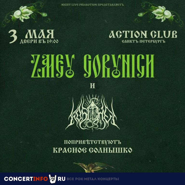 Zmey Gorynich 3 мая 2024, концерт в Action Club, Санкт-Петербург