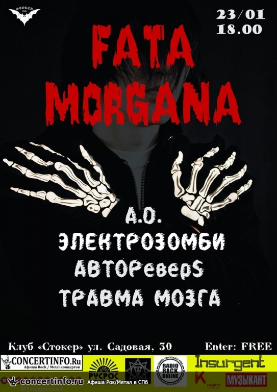 FATA MORGANA 23 января 2014, концерт в Стокер, Санкт-Петербург