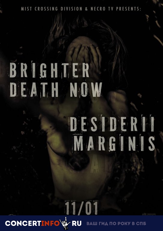 Brighter Death Now и Desiderii Marginis 11 января 2019, концерт в Сердце, Санкт-Петербург