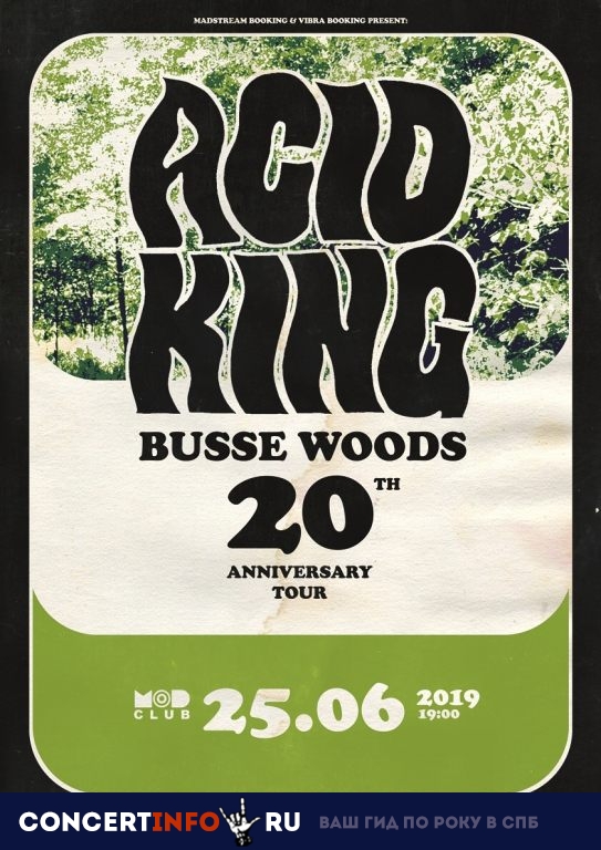 Acid King 25 июня 2019, концерт в MOD, Санкт-Петербург