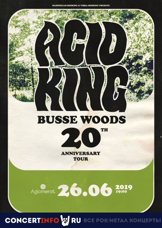 Acid King 26 июня 2019, концерт в Aglomerat, Москва