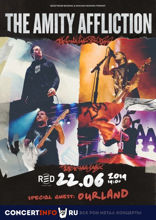 The Amity Affliction 22 июня 2019, концерт в RED, Москва